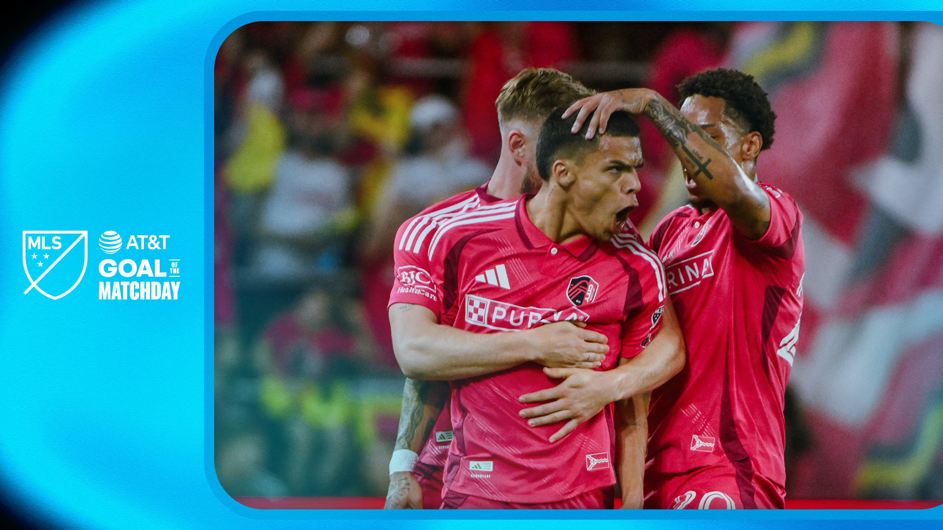 Célio Pompeu, St. Louis City, ganando un gol en el día