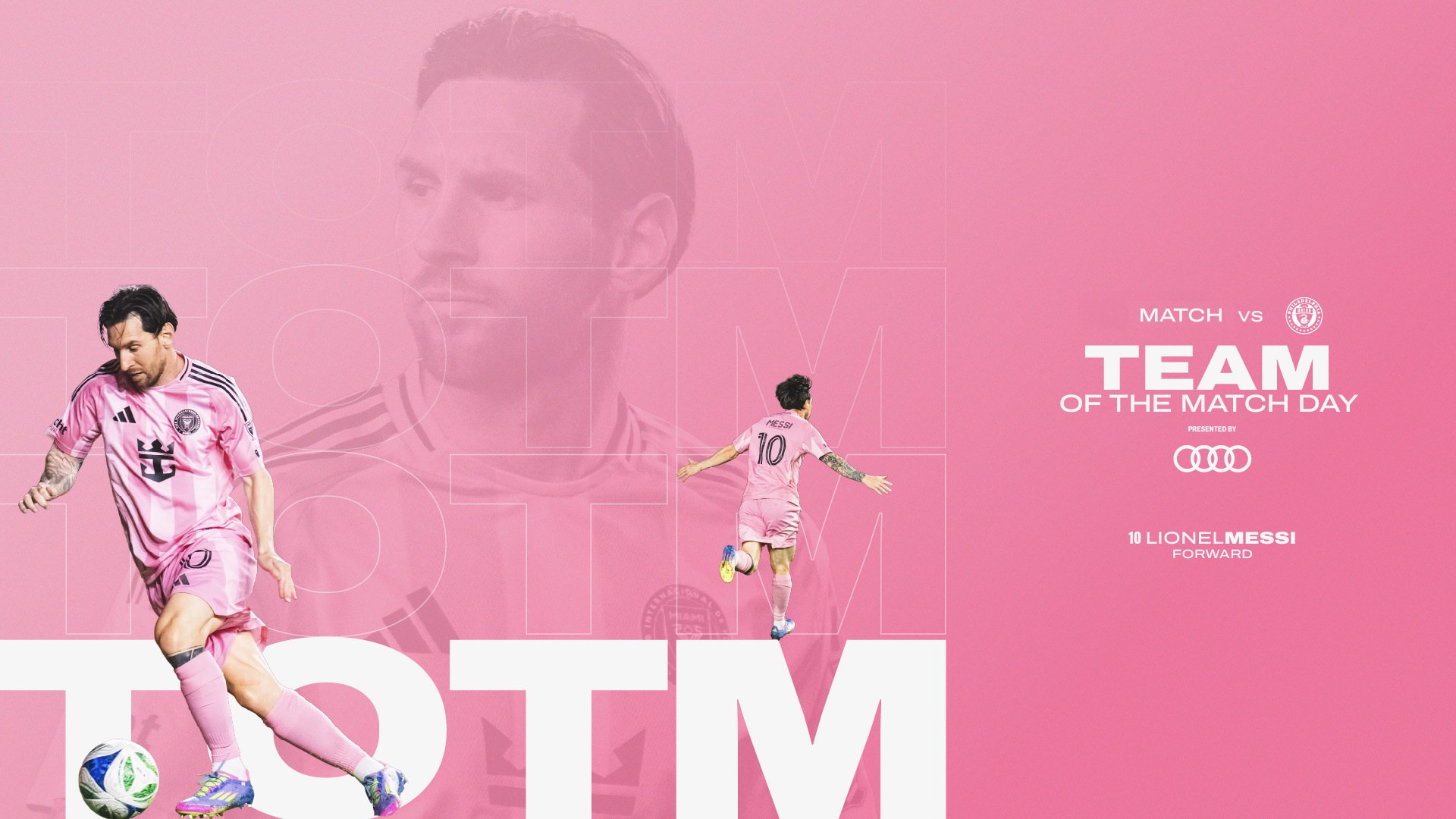 Messi designado para el equipo de la MLS del día