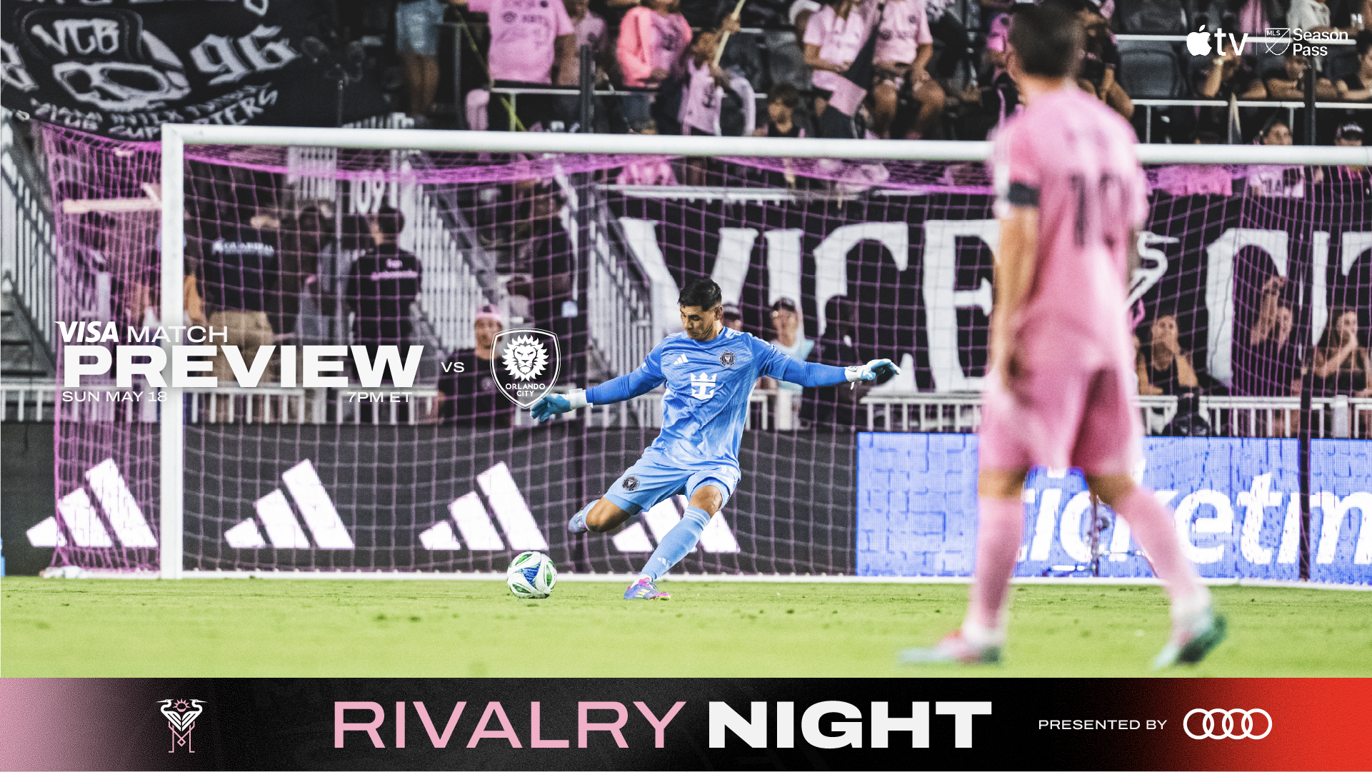 Una vista previa del partido: Inter Miami CF para darle la bienvenida a Orlando City SC este domingo para la noche de rivalidad presentada por Audi