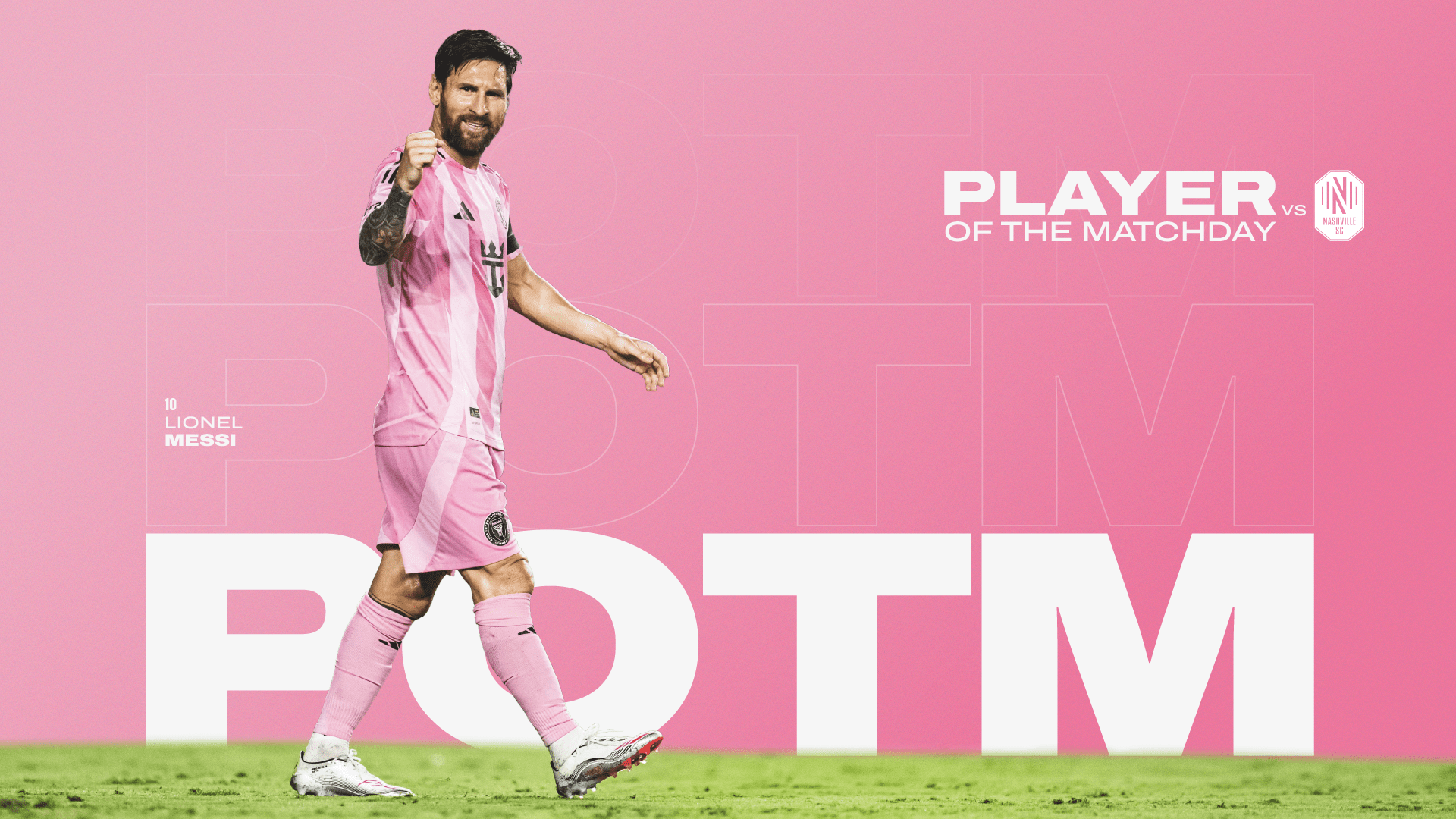 Lionel Messi nombró al jugador de la MLS del día presentado por Michelob Ultra para los días de partido 23 y 24