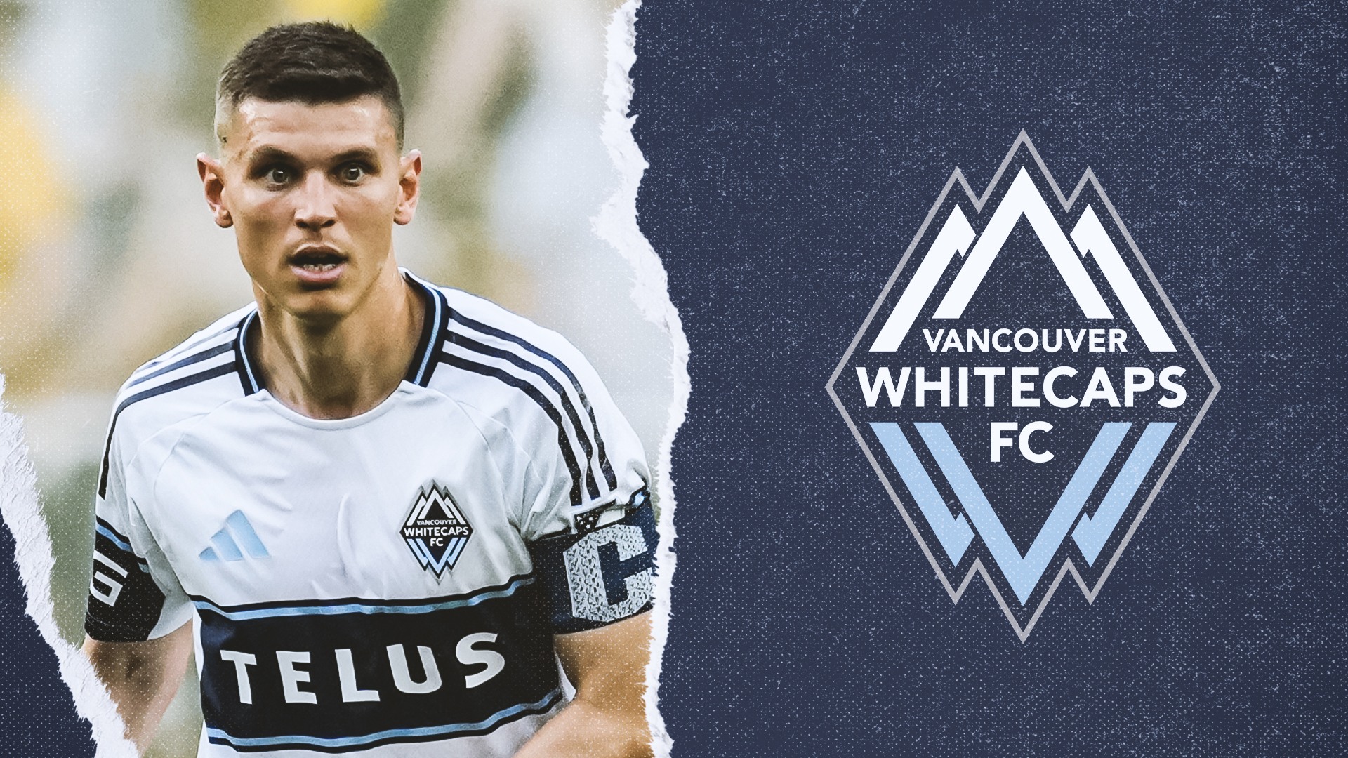 El defensor de Vancouver Whitecaps Ranko Veselinoviø sufre lesiones durante un período
