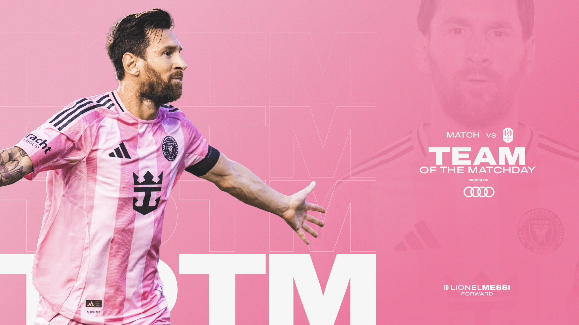 Messi designado para el equipo de la MLS del día