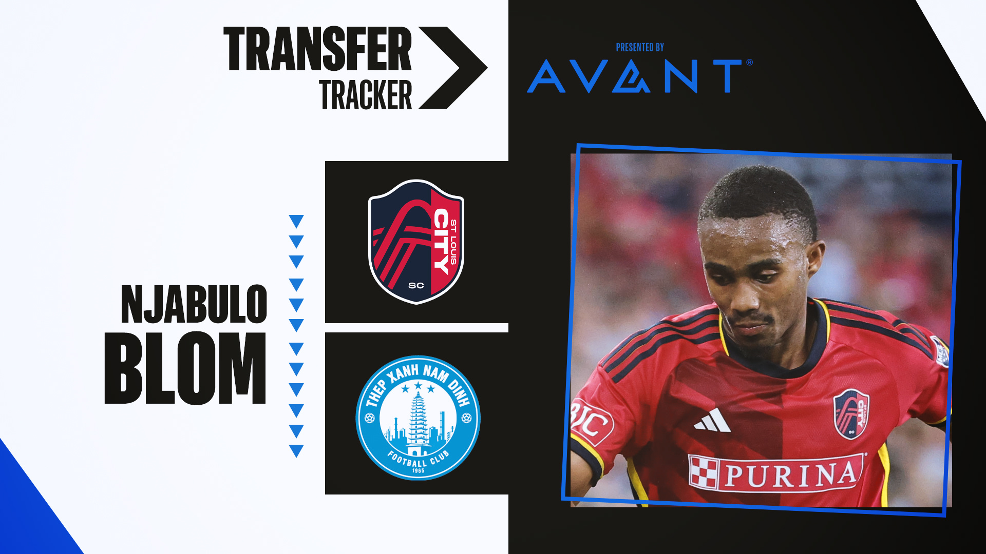 Transferencia de la ciudad de St. Louis Njabulo Blom al club vietnamita