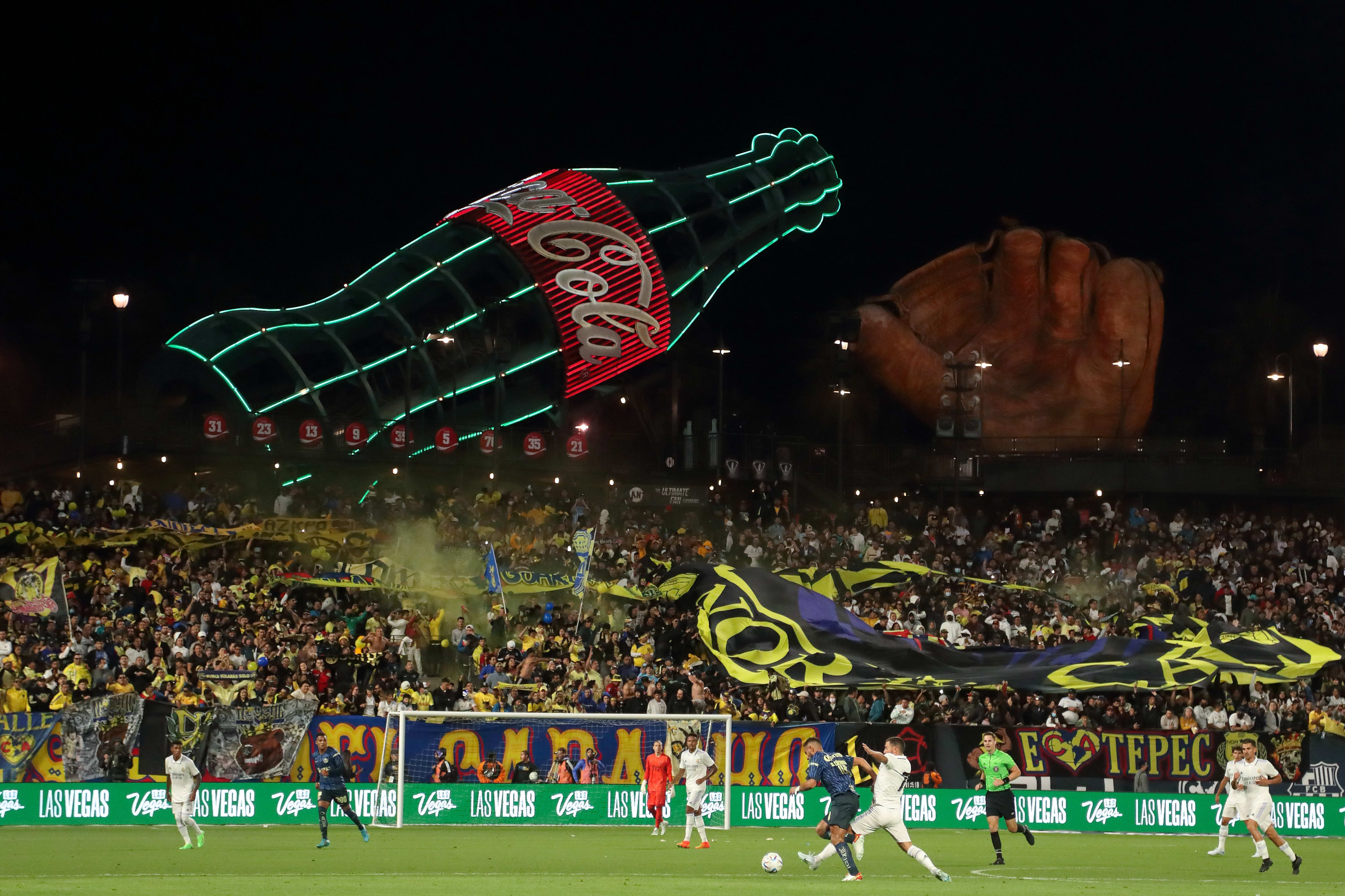 Real Madrid y Club America en el Oracle Park Stadium 