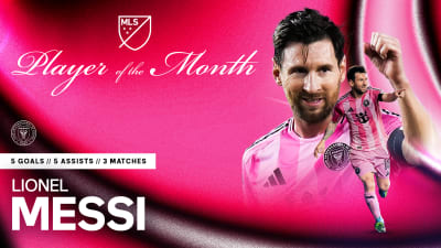 Lionel Messi del Inter Miami, elegido jugador del mes