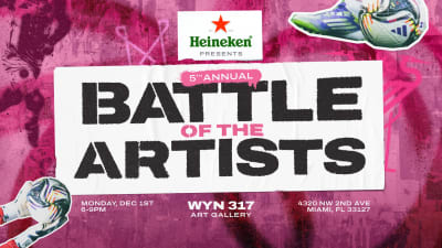 ¡Estás invitado! Inter Miami albergará la quinta Batalla de Artistas Anual de Heineken el próximo mes