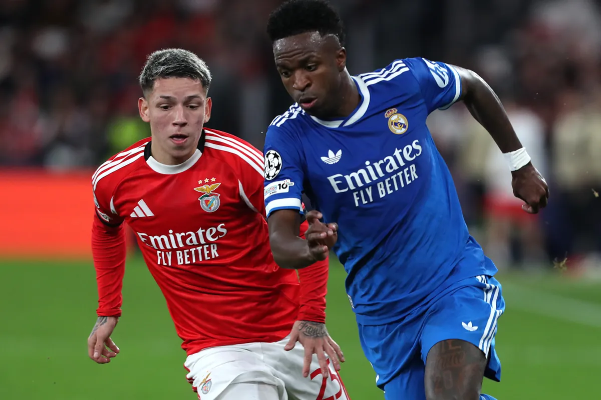 Gianluca Prestianni está obsesionado con Vinícius Jr.: el brasileño era el fondo de pantalla de su teléfono