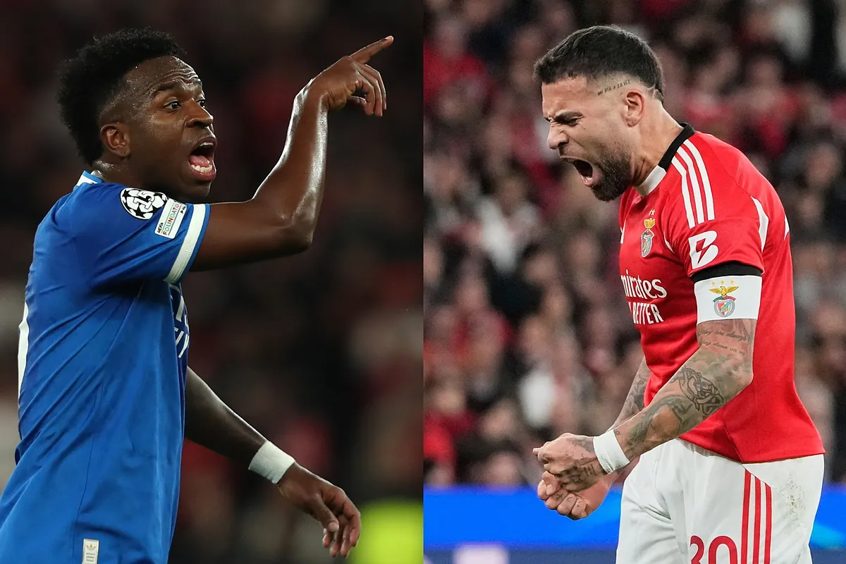 Vinícius Júnior sufre la humillación de Otamendi en el choque del Real Madrid: 'Mira ese tatuaje'