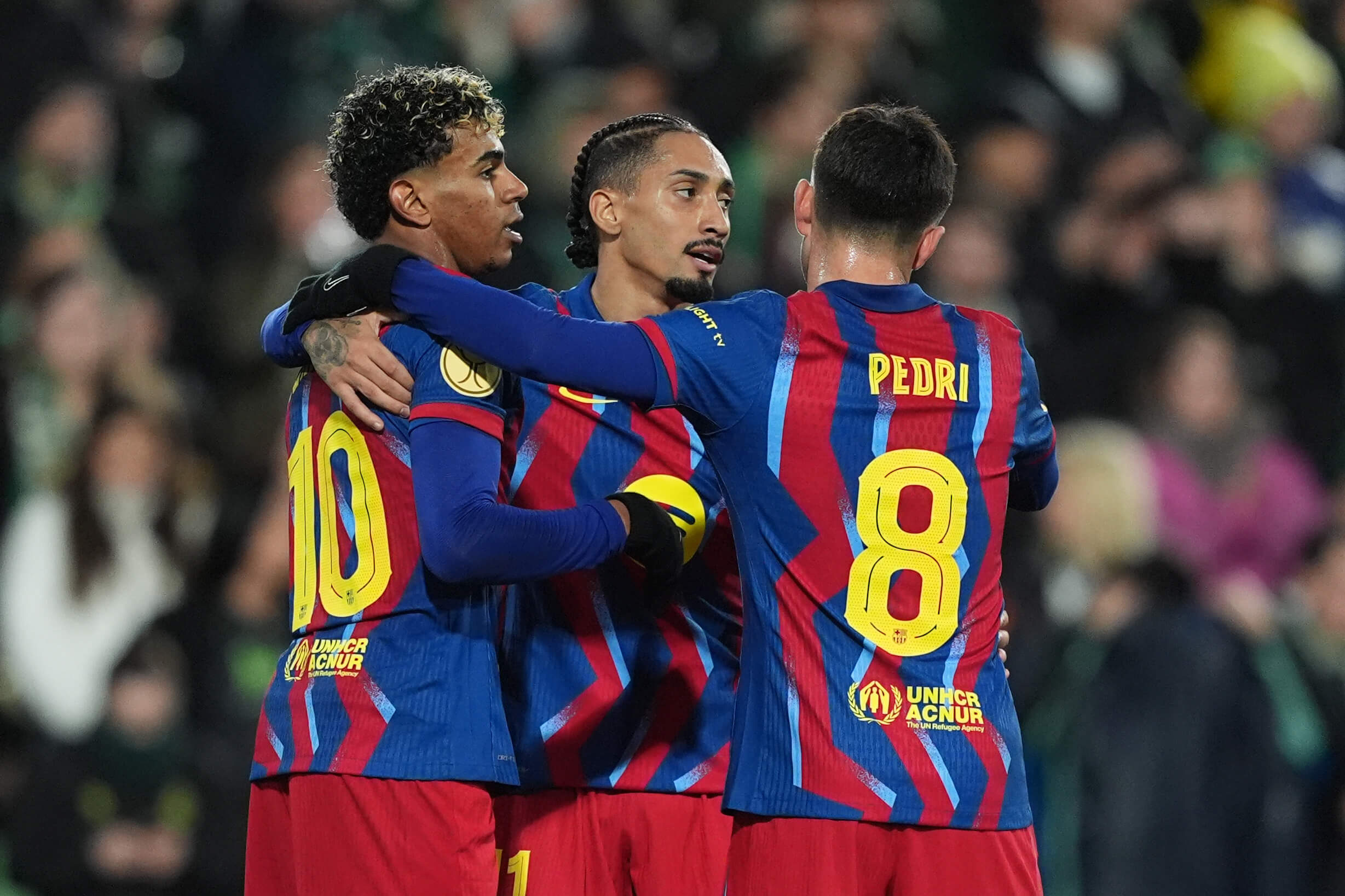 Lamin Yamal, Rafinha y Pedri