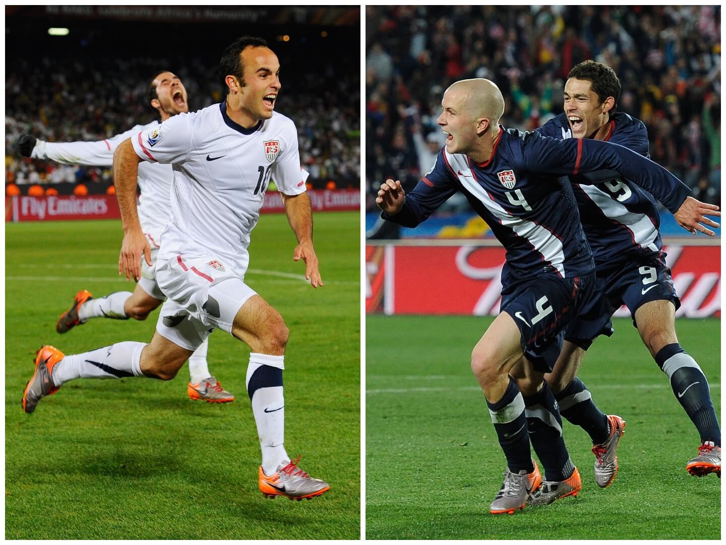 Landon Donovan y Michael Bradley marcaron goles en el Mundial de 2010.