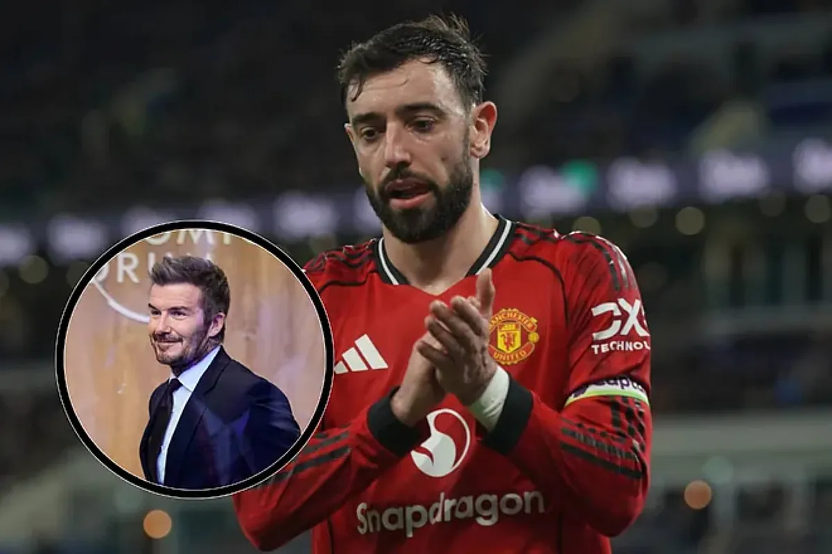 David Beckham responde con duro mensaje de cinco palabras después de que Bruno Fernandes rompiera su récord