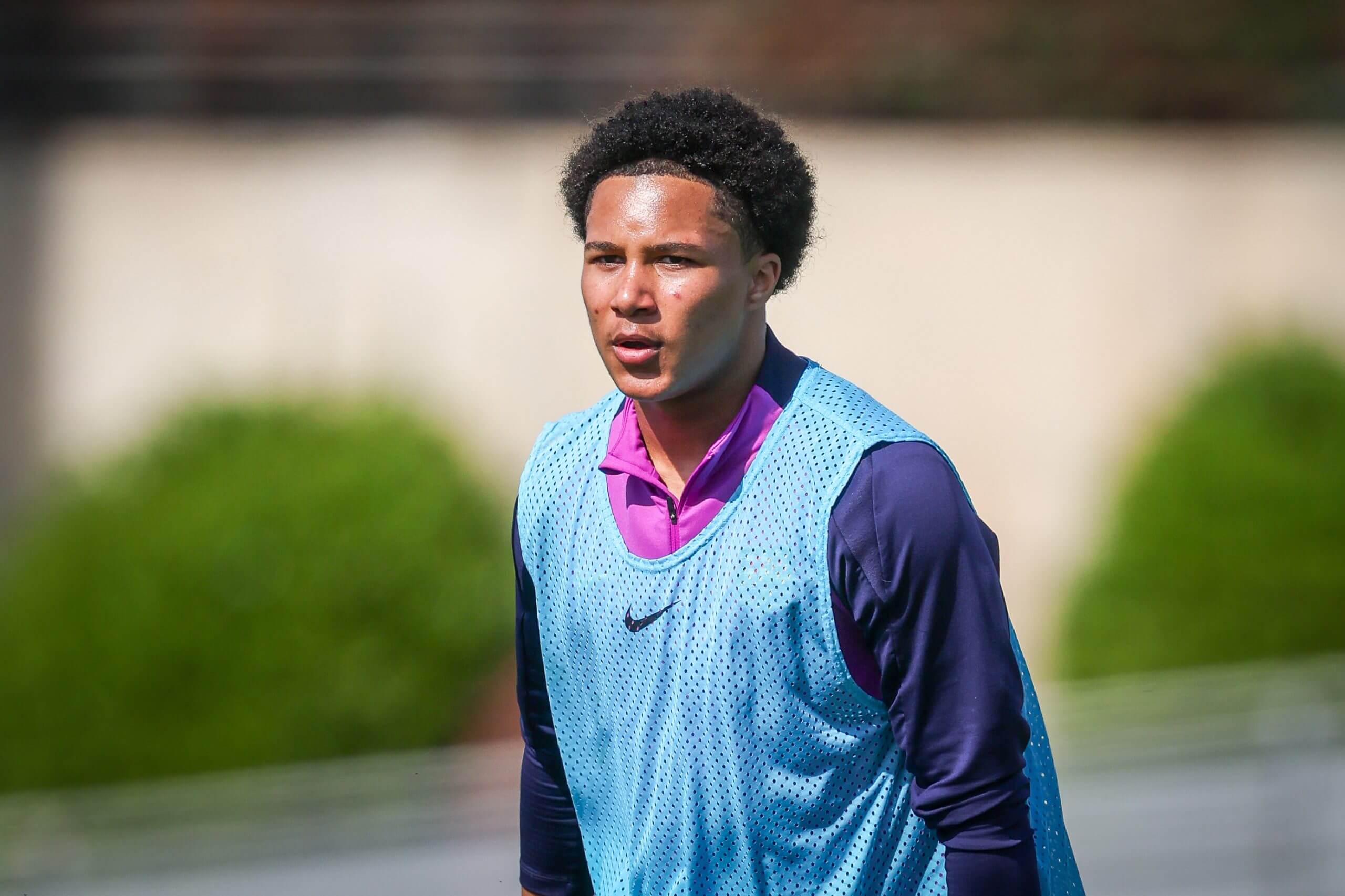 Ajay Tavares entrenando en Barcelona