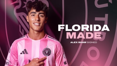 El Inter Miami Football Club ficha al canterano Alexander Shaw como jugador local