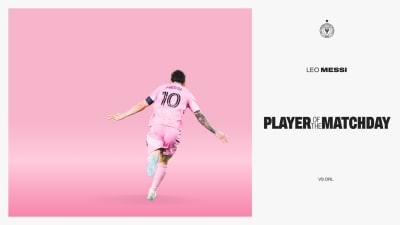 Leo Messi nombrado Jugador del Tour de Michelob ULTRA MLS para la segunda jornada