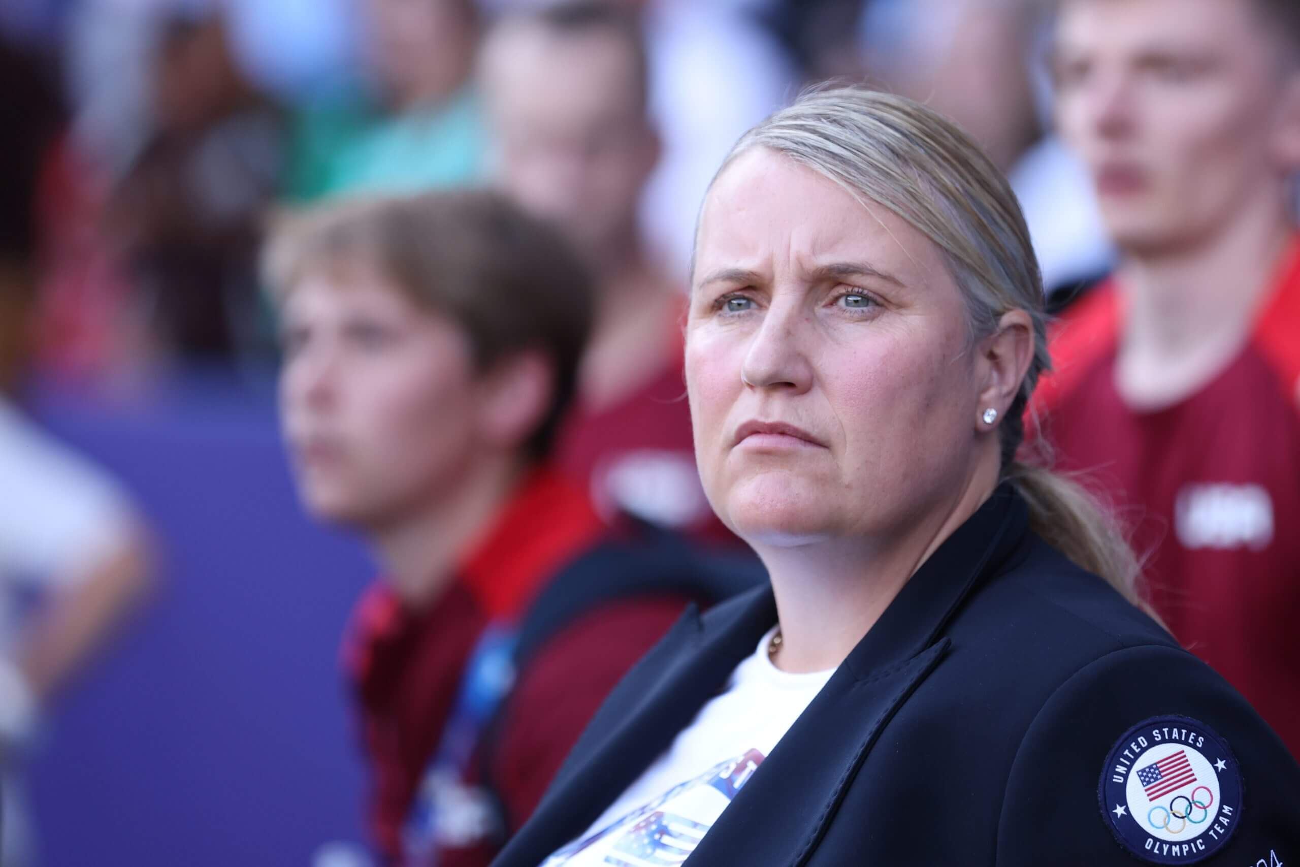 La directora del USWNT, Emma Hayes, en los Juegos Olímpicos