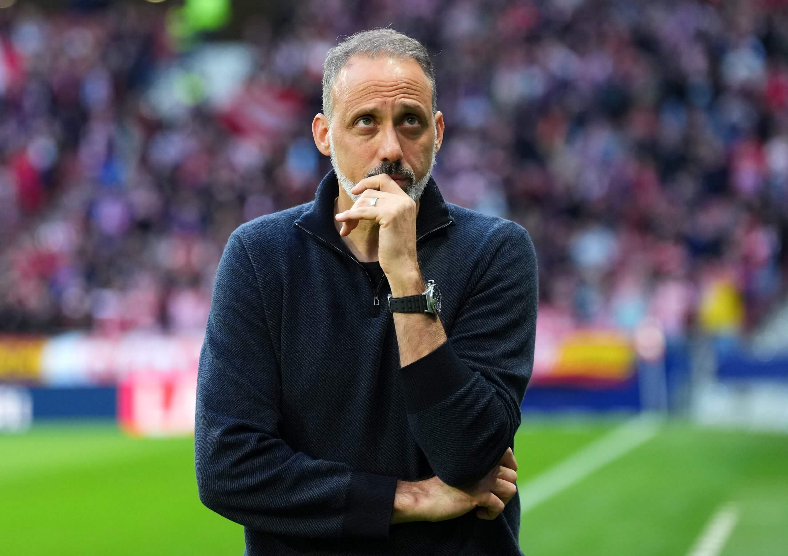Matarazzo fotografiado antes del partido de campeonato de marzo contra el Atlético de Madrid. 