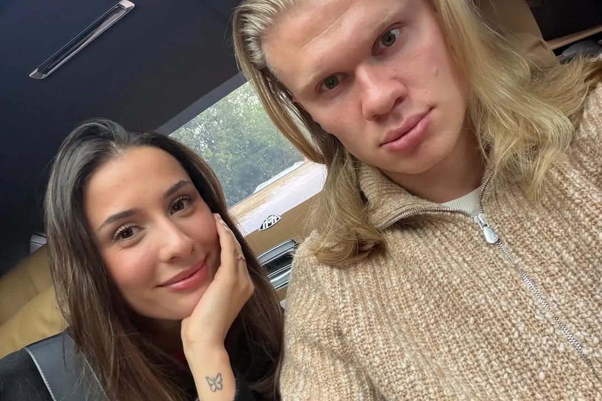 Erling Haaland explicó por qué su novia Isabelle Haugseng Johansen estaba molesta tras el partido contra el Arsenal