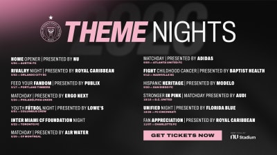 Inter Miami anuncia noches temáticas para 2026 en el Nu Stadium
