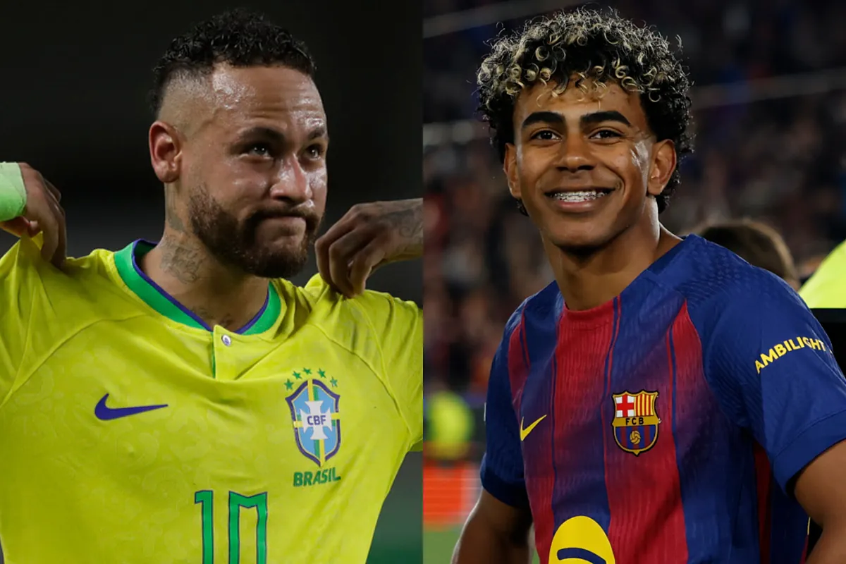 Neymar imitó un curioso gesto de Lamine Yamal ante el Atlético de Madrid: ¿coincidencia u homenaje?