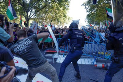 Final de la Vuelta a España cancelada por motivos de seguridad tras las protestas pro palestinas en Madrid