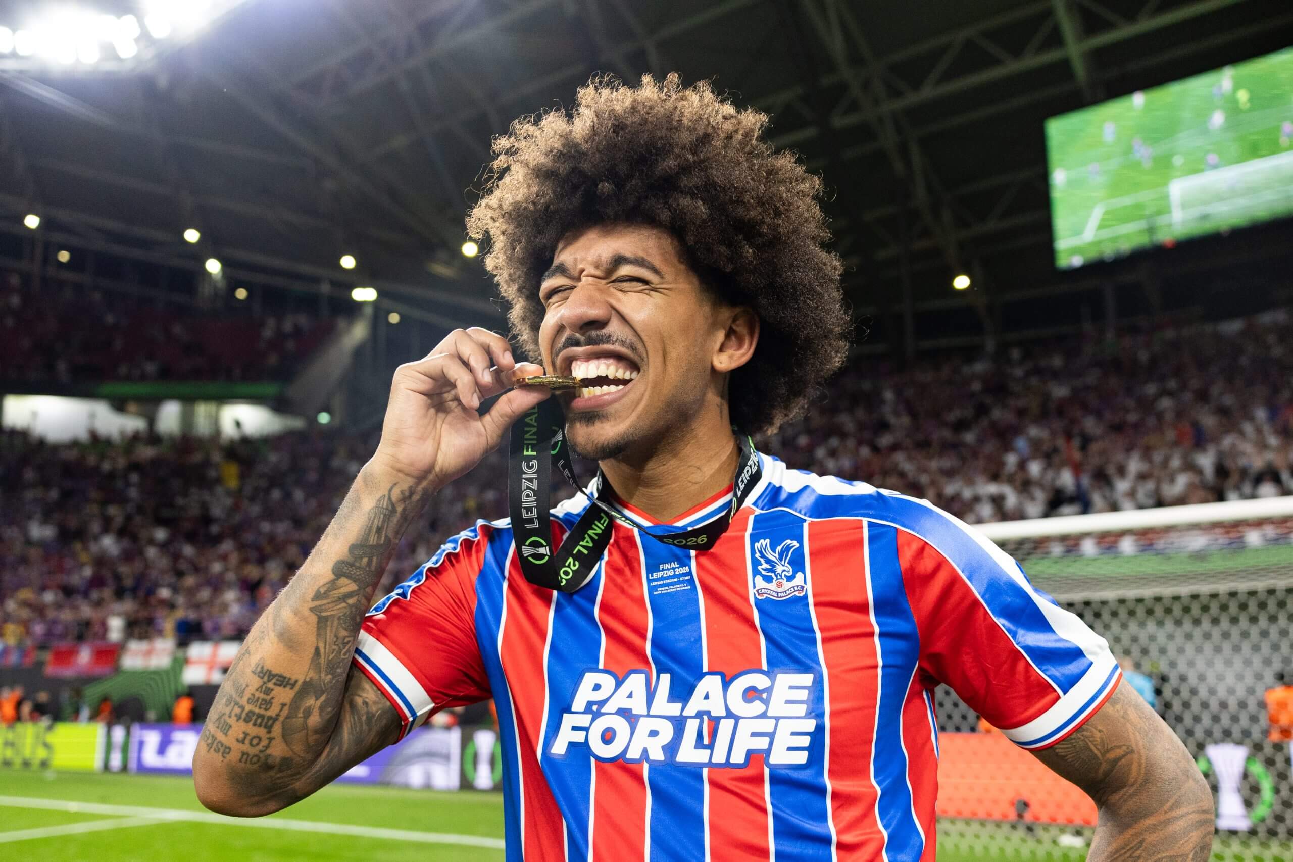 Chris Richards tras la victoria del Crystal Palace en la UEFA Conference League