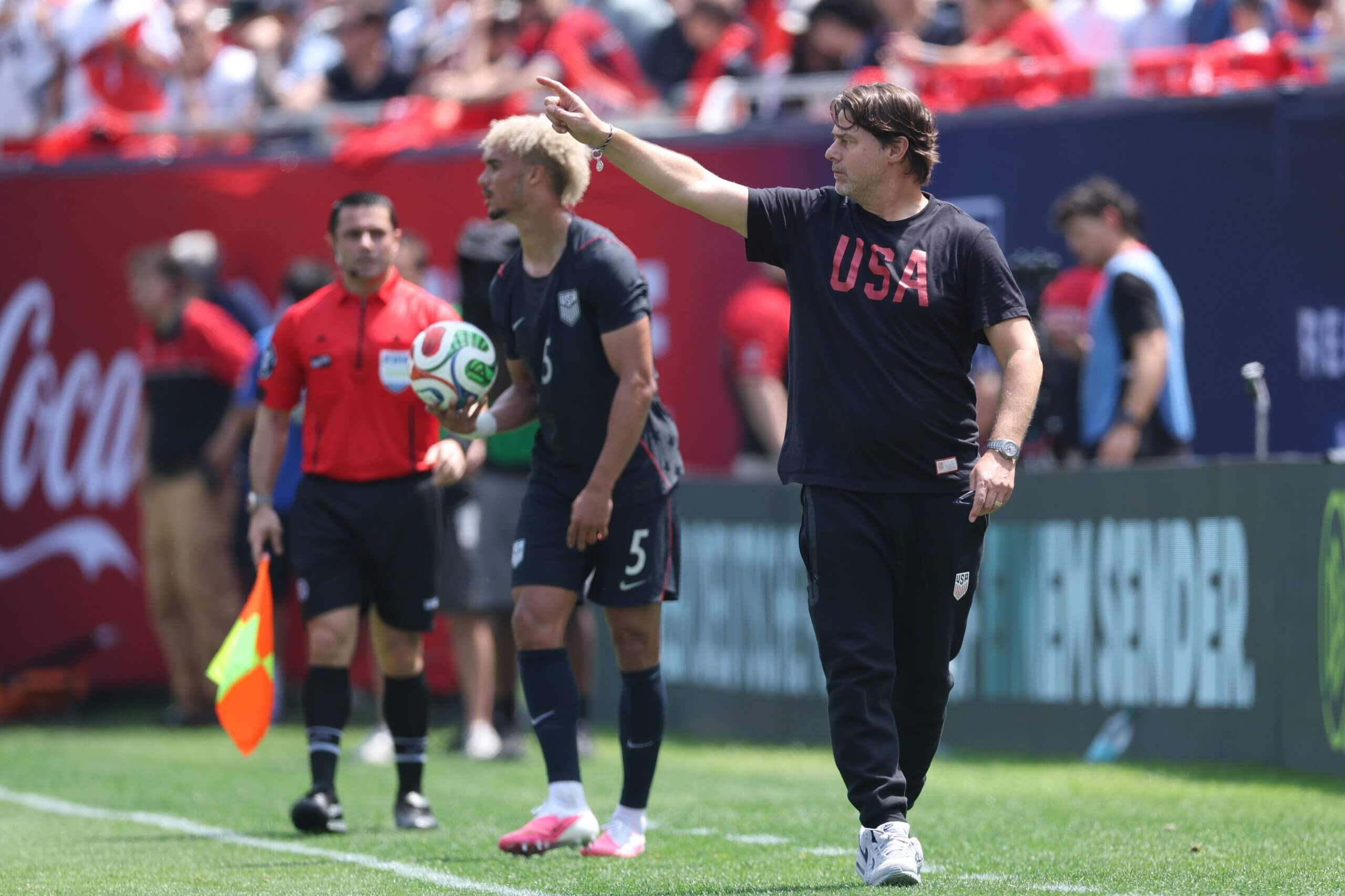El técnico del USMNT, Mauricio Pochettino, contra Alemania