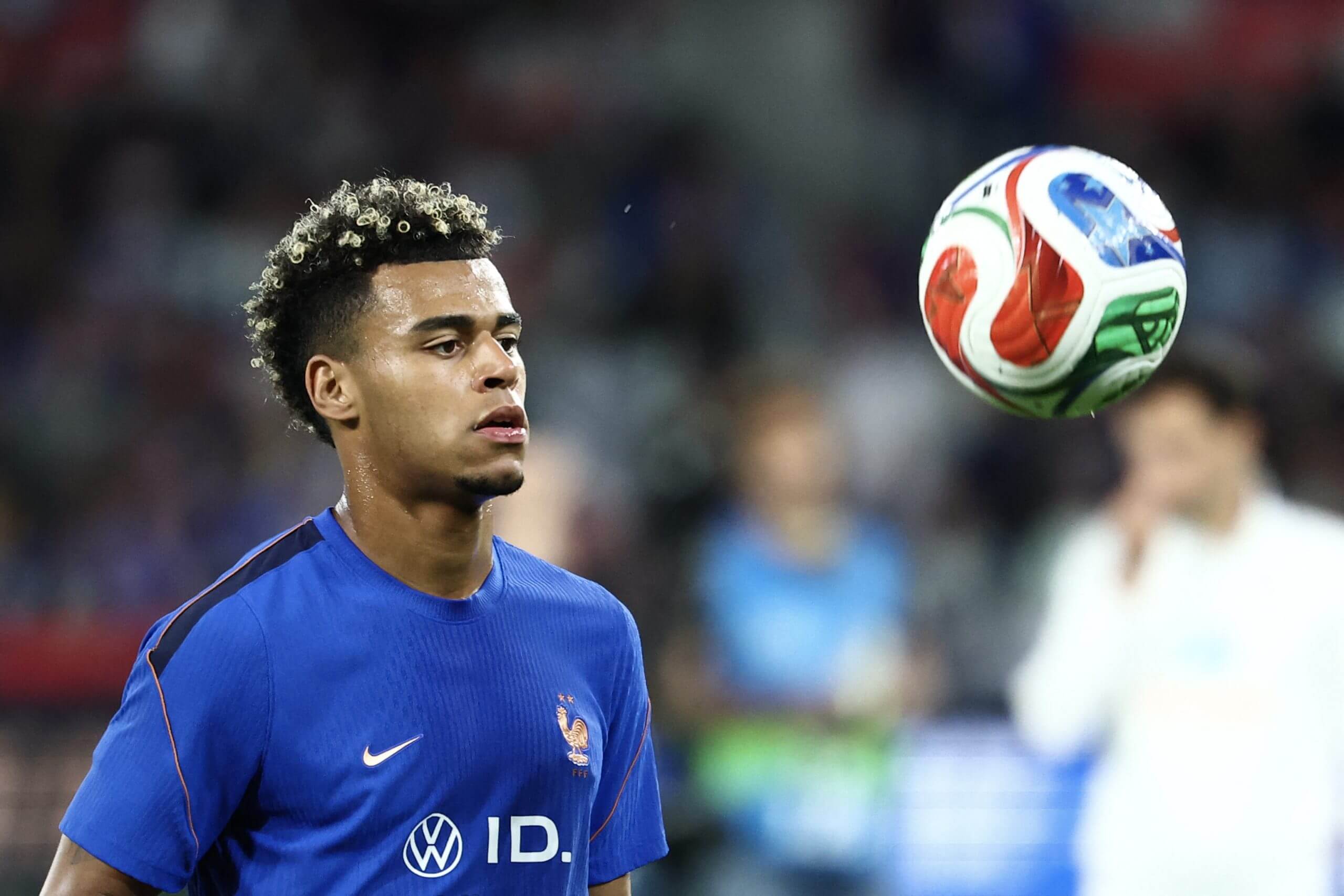 Desire Doue warms up with France