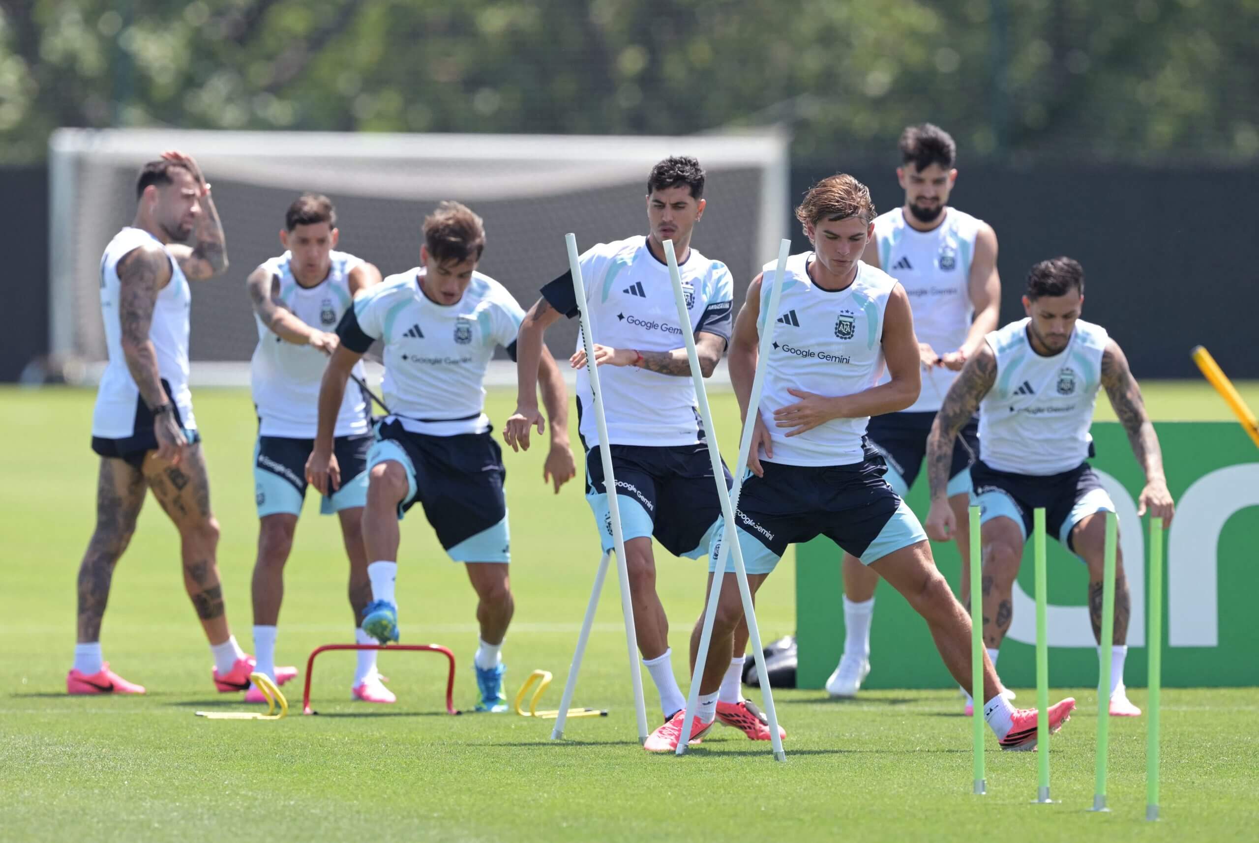 Paz, fotografiada entrenando en Argentina esta semana