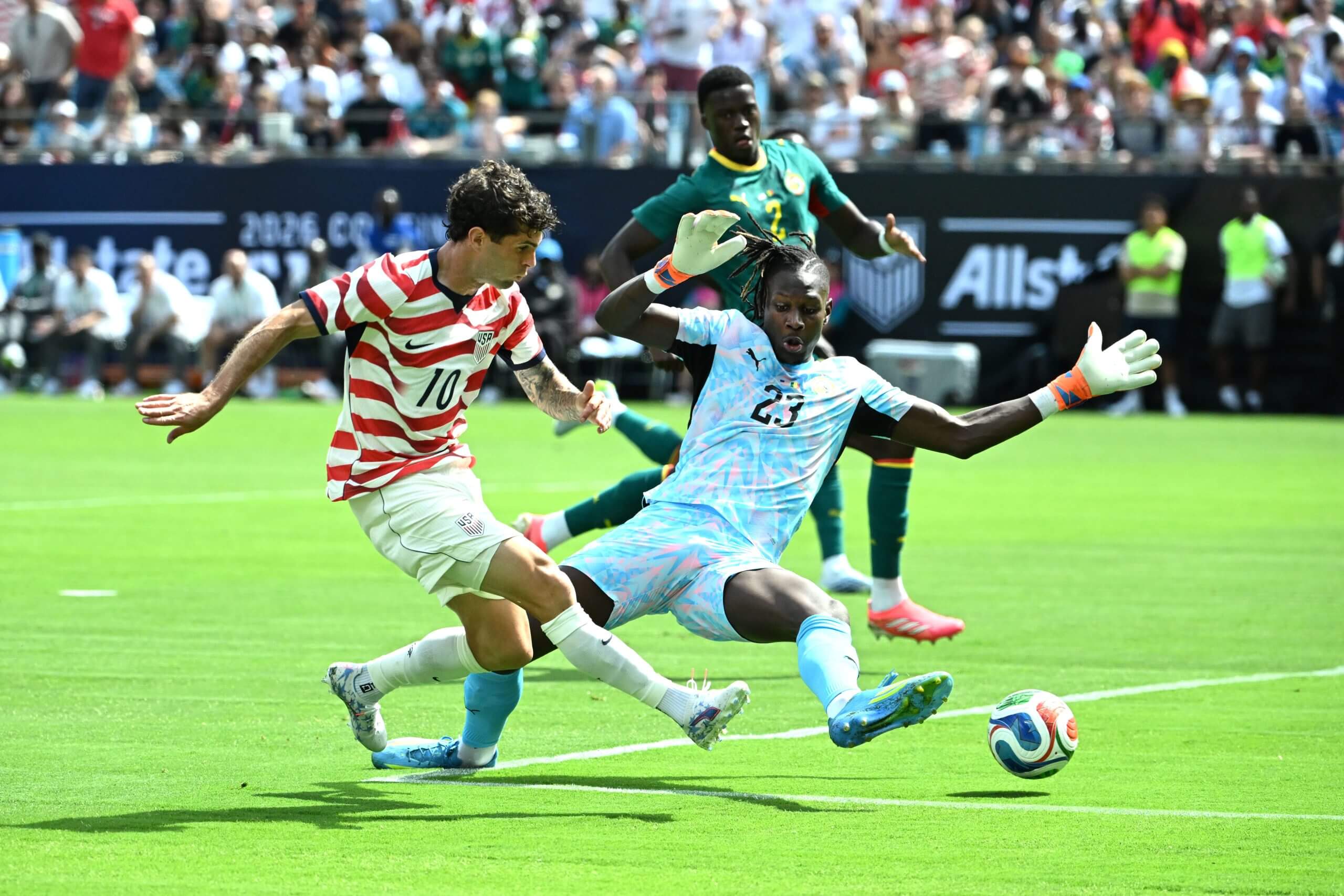 Christian Pulisic anota ante Senegal en amistoso de la USMNT