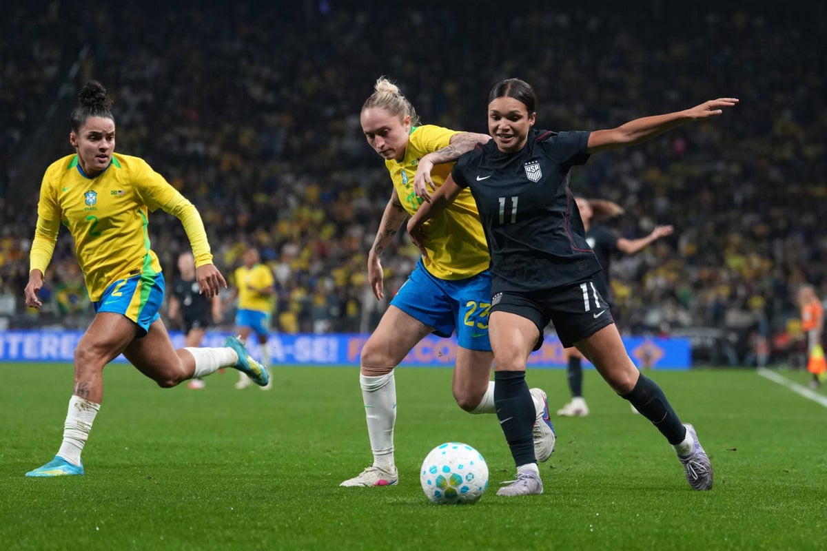 USWNT 1, Brasil 2: El rápido comienzo de Sofia Wilson fracasa contra un fuerte equipo local