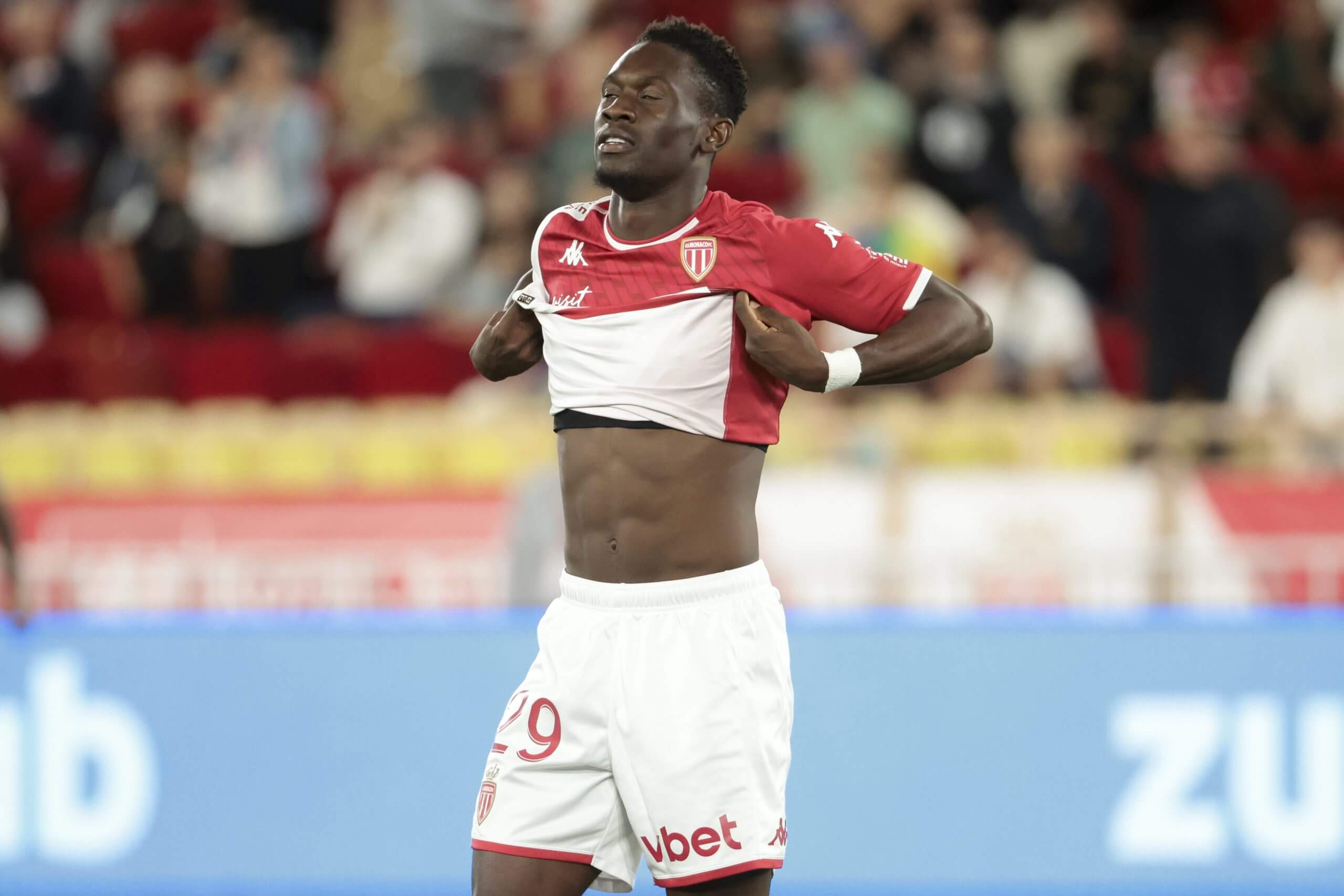 Folarin Balogun reacts after having a penalty saved