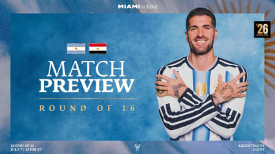 RESEÑA DEL PARTIDO: La Argentina de Messi y De Paul se enfrenta a Egipto en los octavos de final de la Copa Mundial de la FIFA 2026™
