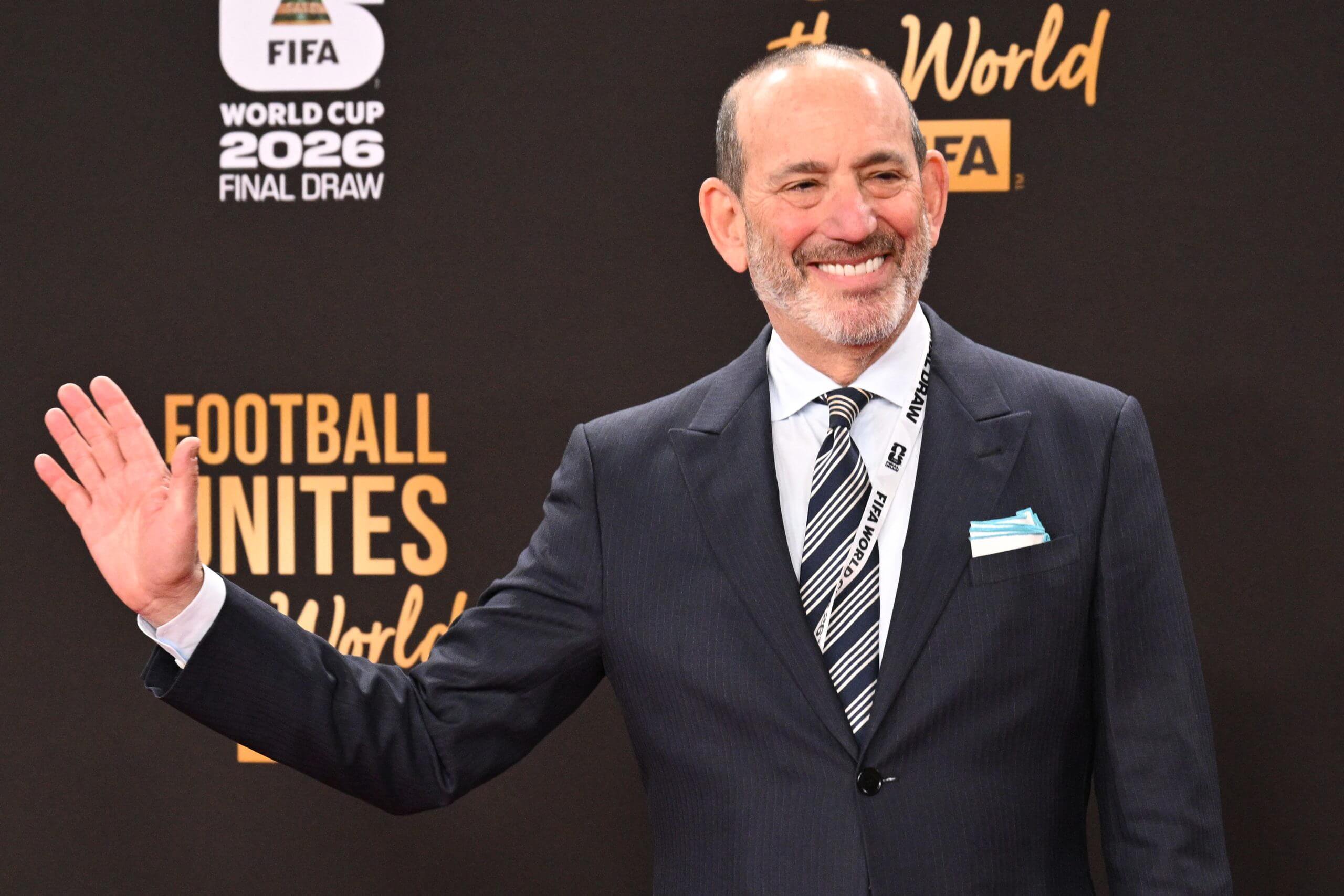 MLS commissioner Don Garber at the 2026 World Cup draw