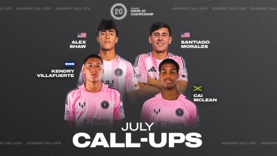 Cuatro jugadores de la Academia del Inter Miami FC convocados para el Campeonato Sub-20 de Concacaf 2026