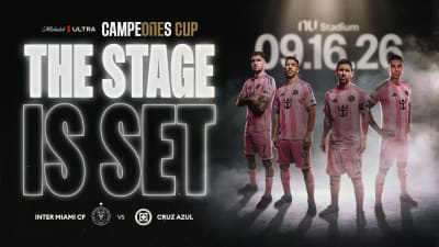 Inter Miami Football Club se enfrentará a Cruz Azul en la Copa Michelob ULTRA Campeones 2026, que se llevará a cabo el 16 de septiembre.