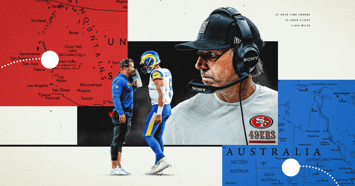 Los Rams y 49ers se enfrentan en Australia con planes de viaje totalmente diferentes