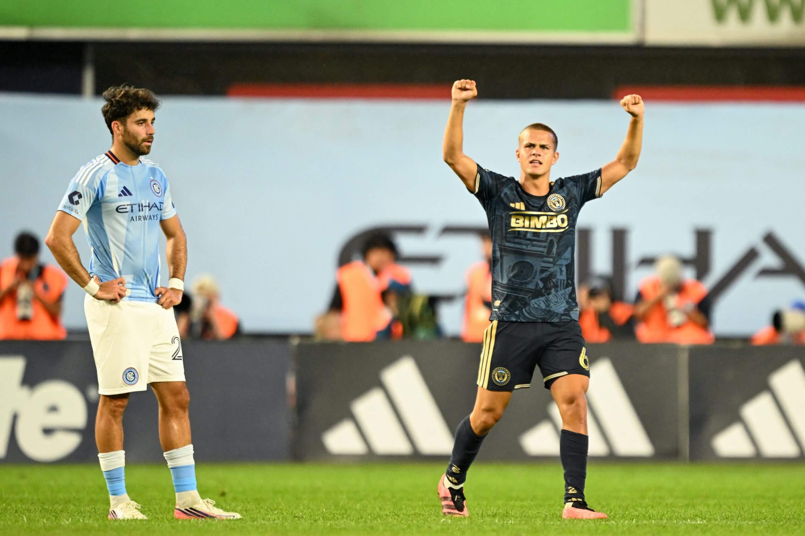 Celebración de Cavan Sullivan tras marcar para el Philadelphia Union