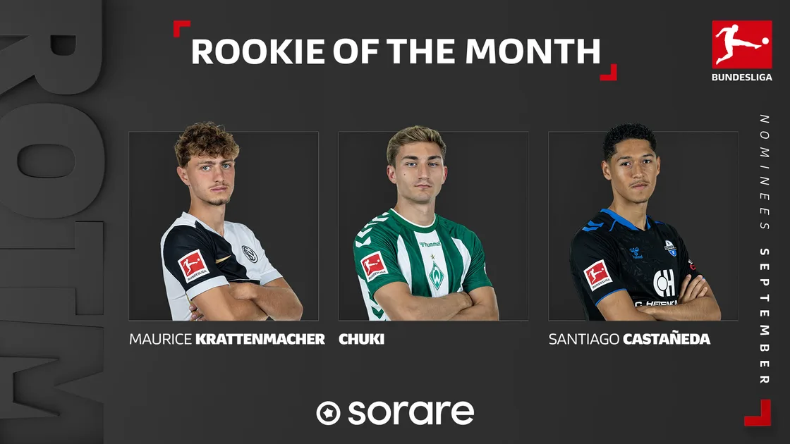 Bundesliga Rookie of the Month for September 2026: vote now!