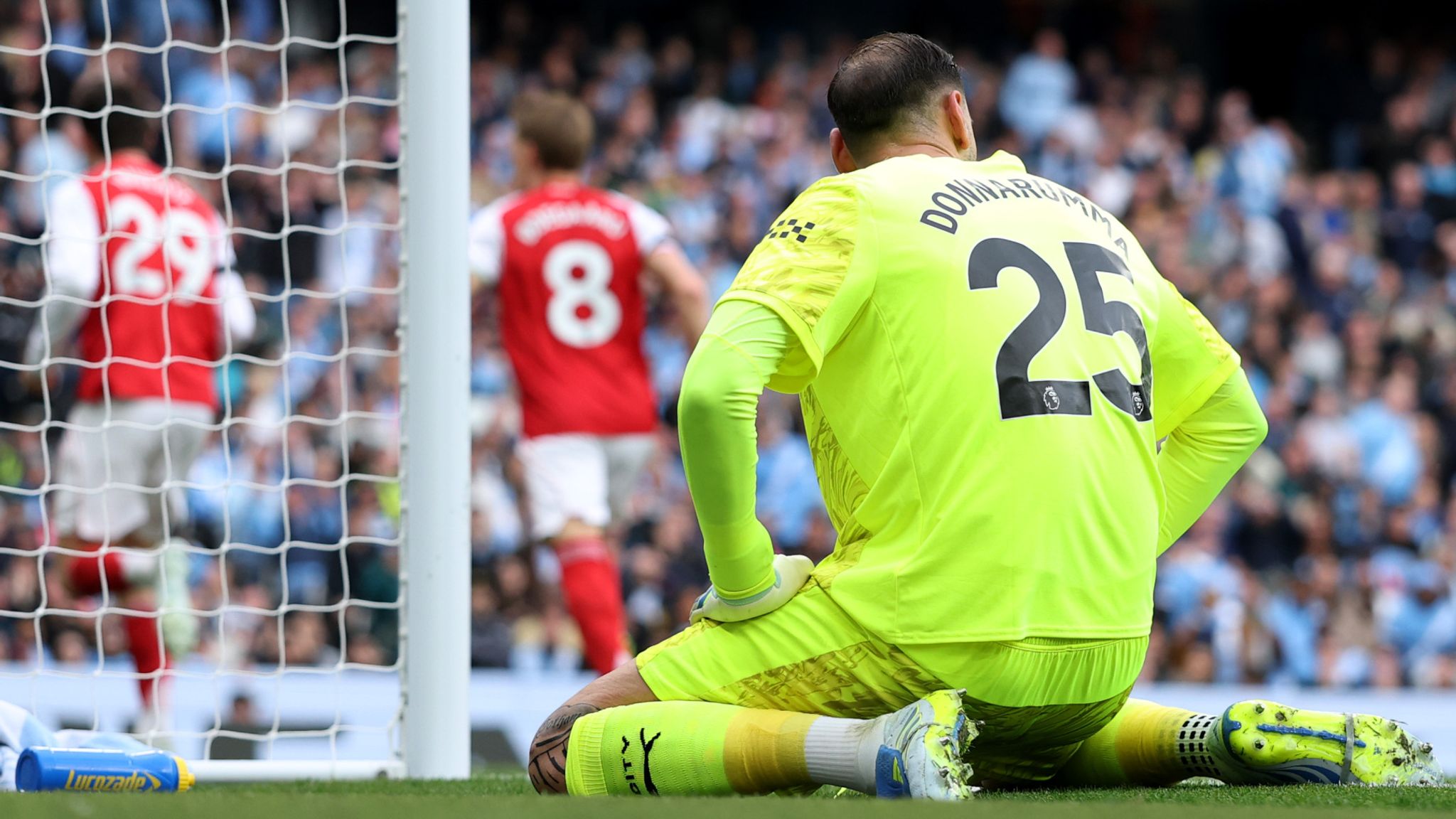 Donnarumma perdió el título de liga ante Arsenal