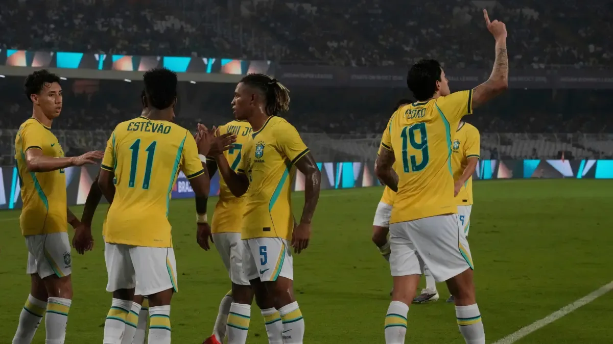 Brasil cierra su gira mundial con victoria 4-0 sobre India