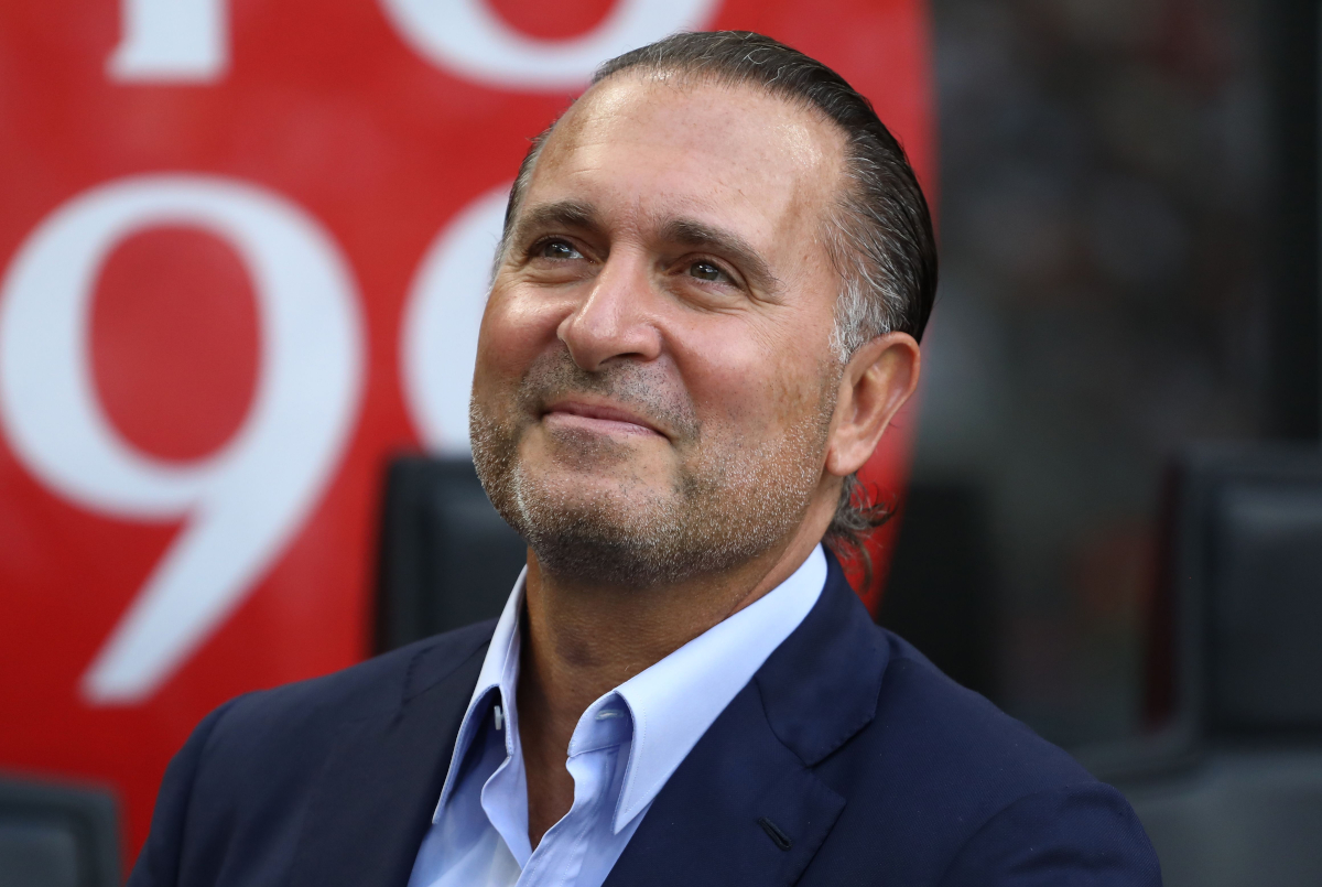 Video: Cardinale sonríe en San Siro antes de Milan‑Bologna