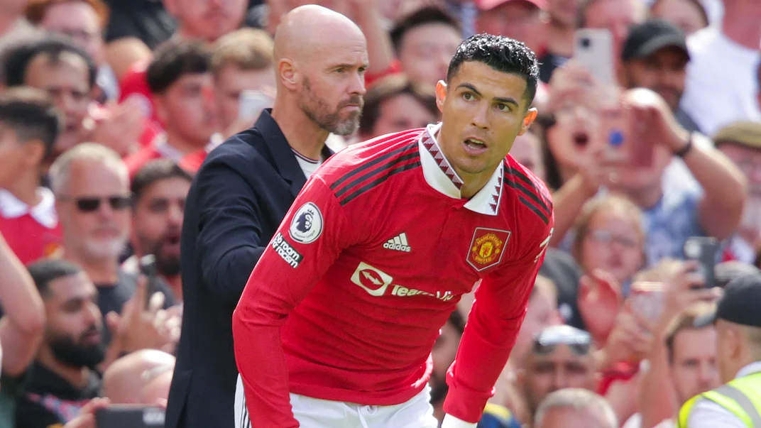 Ten Hag confronta a Cristiano Ronaldo tras su fallido regreso al Manchester United