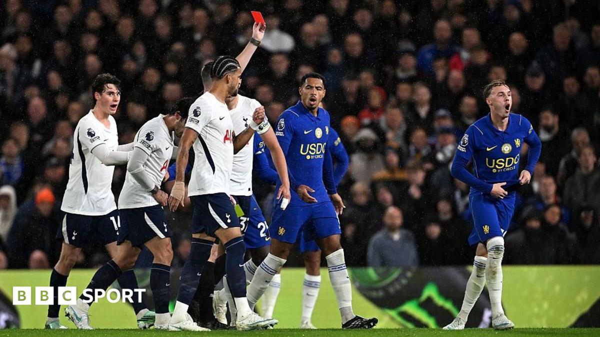 Which game will Chelsea's Palmer miss after red card?