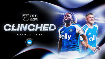 Imagen del Charlotte FC celebrando su clasificación a los playoffs Audi 2026 tras la victoria 4-0 contra CF Montréal.