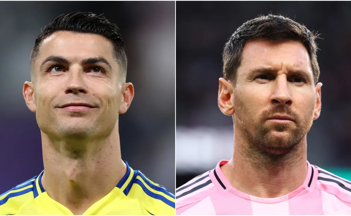 Cristiano Ronaldo marca contra su 163.º club, Al‑Faisaly, y se pregunta cuántos goles tiene Messi.