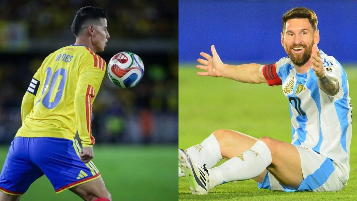 Así se encararon Messi y James Rodríguez por la final de la Copa América