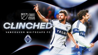 Whitecaps celebrando su clasificación a los playoffs Audi 2026 de la MLS