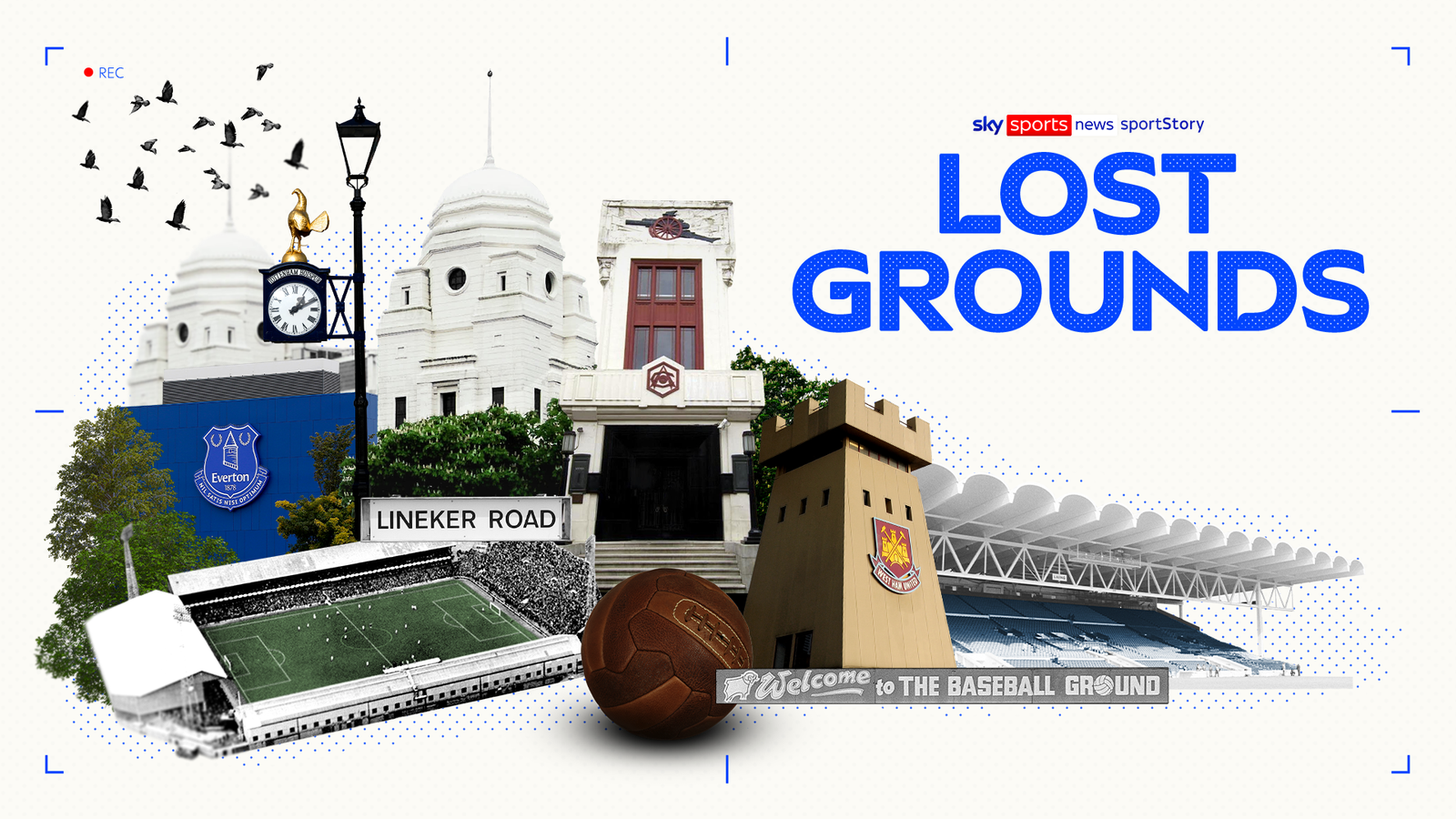 Maine RoadRoker ParkVictoria GroundGay MeadowAyresome ParkMillmoorFilbert StreetGriffin ParkHighburyPlough LaneWhite Hart LaneWembley StadiumThe DellThe Goldstone GroundBoleyn Ground