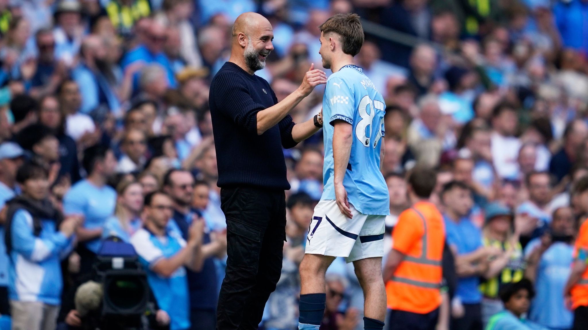 Pep Guardiola elogió a McAtee en el pasado