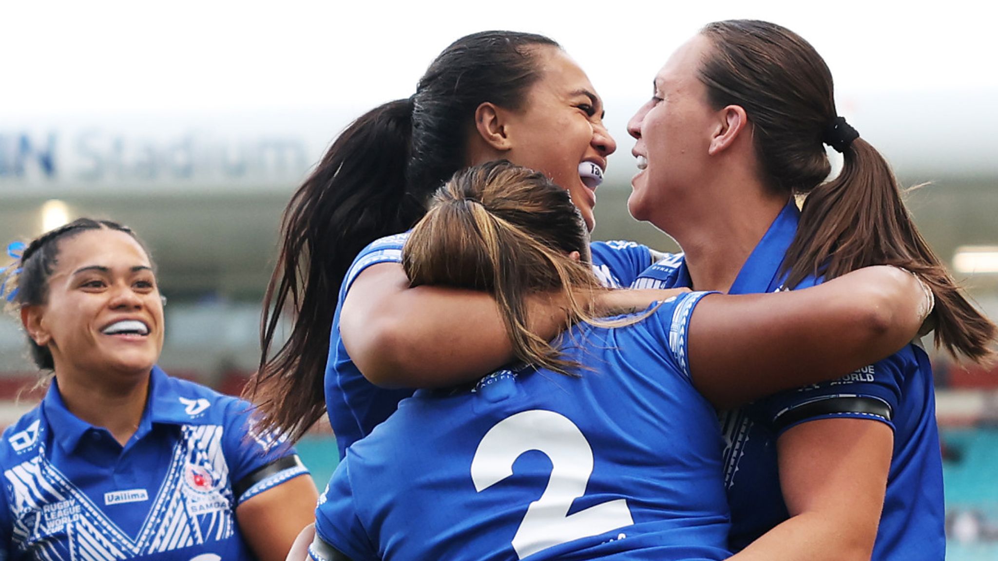 Mercedez Taulelei‑Siala anotó el cuarto de los cinco tries de Samoa